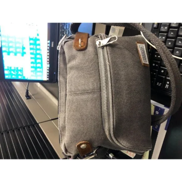 Travelon Anti-Theft Heritage Cross Body Travel Totes, Pewter